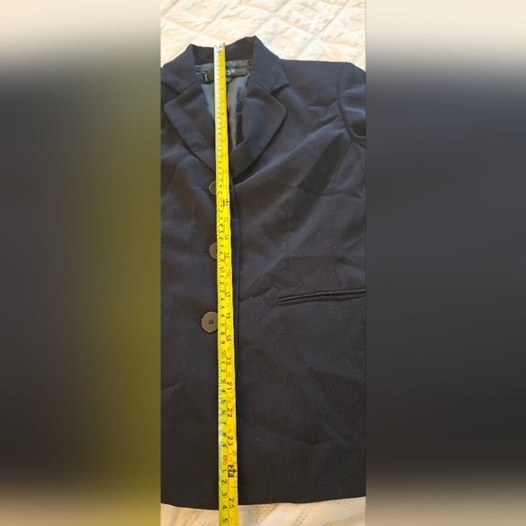 ๐ NWOT Classic Black Matching Suit Set Blazor And Pants ๐ - Picture 3 of 11